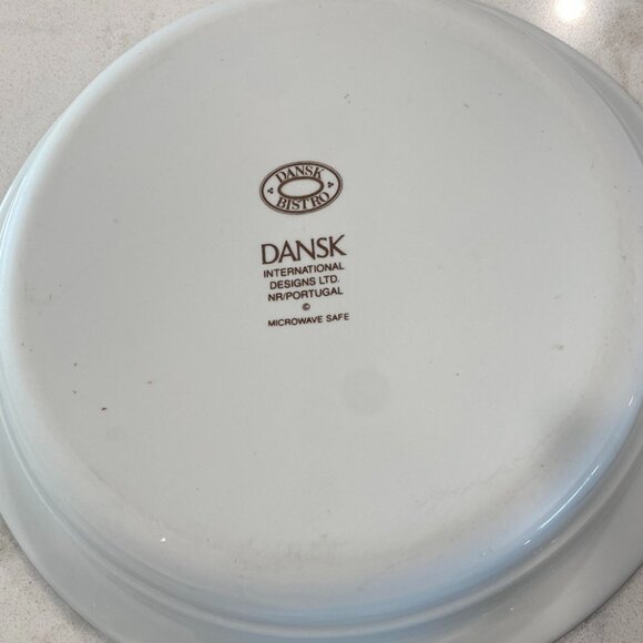 Set of 2 Vintage Dansk Bistro Int'l Christianshavn 8" Bowls Blue Rim Portugal - Picture 4 of 6